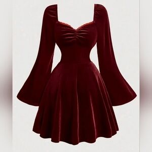 Gothic Vampire Hottie Velvet Dress L-2X